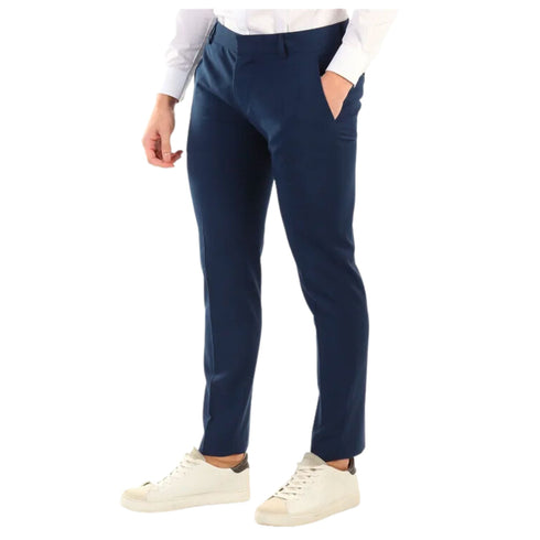 Pantaloni Uomo con elastico e coulisse Blu Daniele Alessandrini- Francavilla Moda